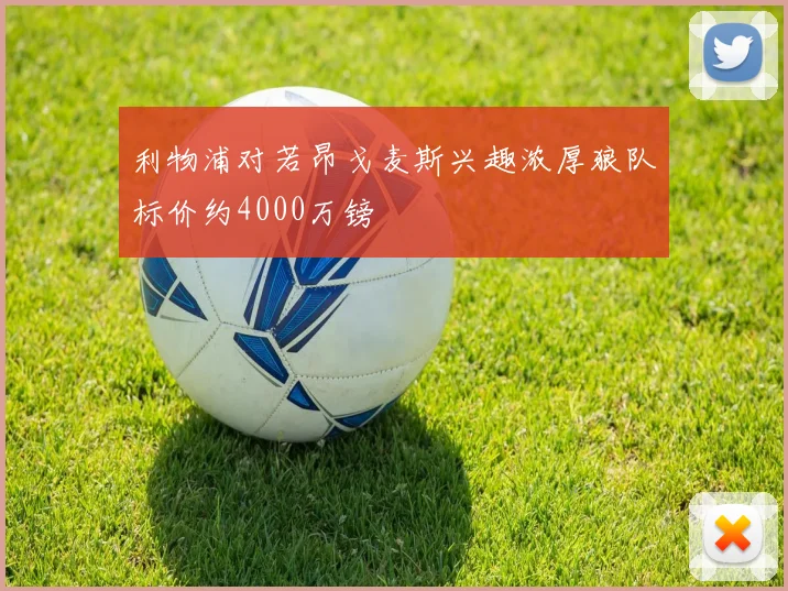 利物浦对若昂戈麦斯兴趣浓厚狼队标价约4000万镑